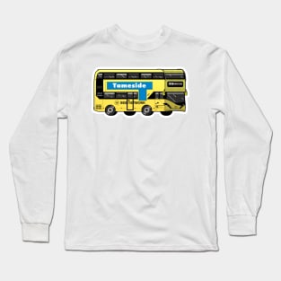 Tameside Transport for Greater Manchester (TfGM) Bee Network yellow bus Long Sleeve T-Shirt